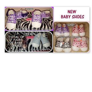 NEW! SOFT SOLE BABY SHOES